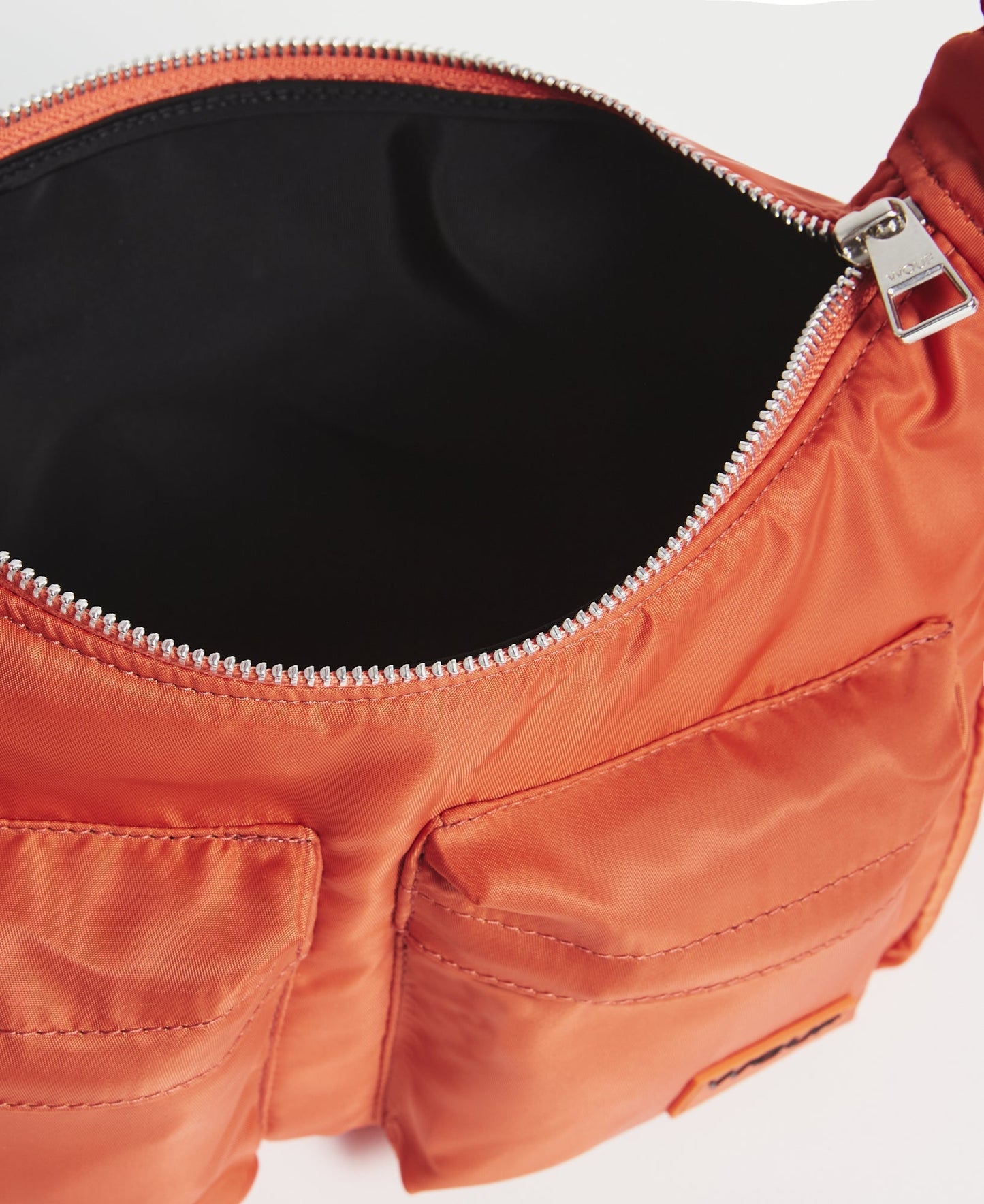 Sac bandoulière en matière recyclée | orange "zagreb crossbody bag"