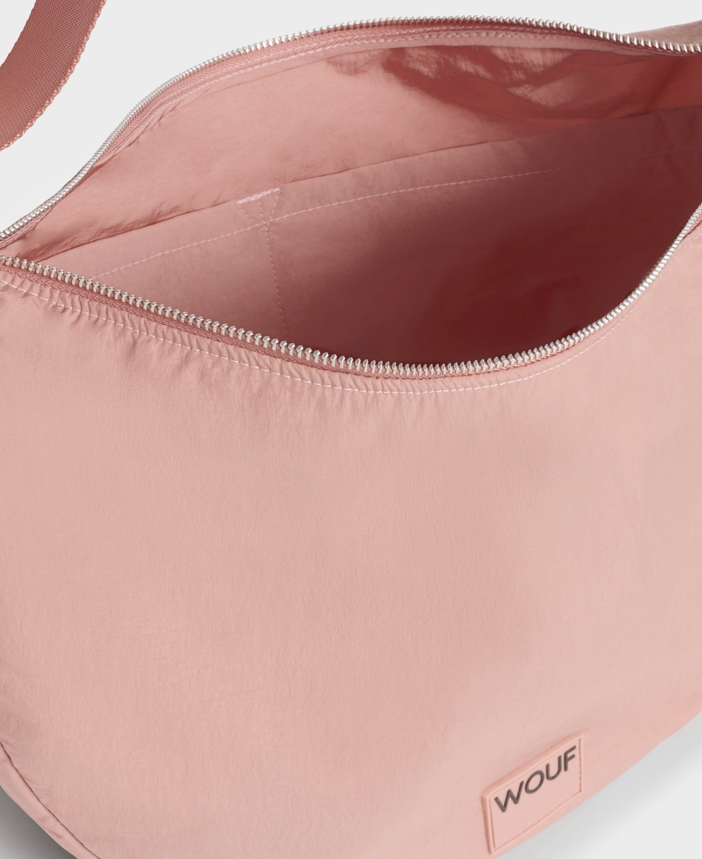 Grand sac à bandoulière en recyclé déperlant | Rose "ballet large crossbody bag"