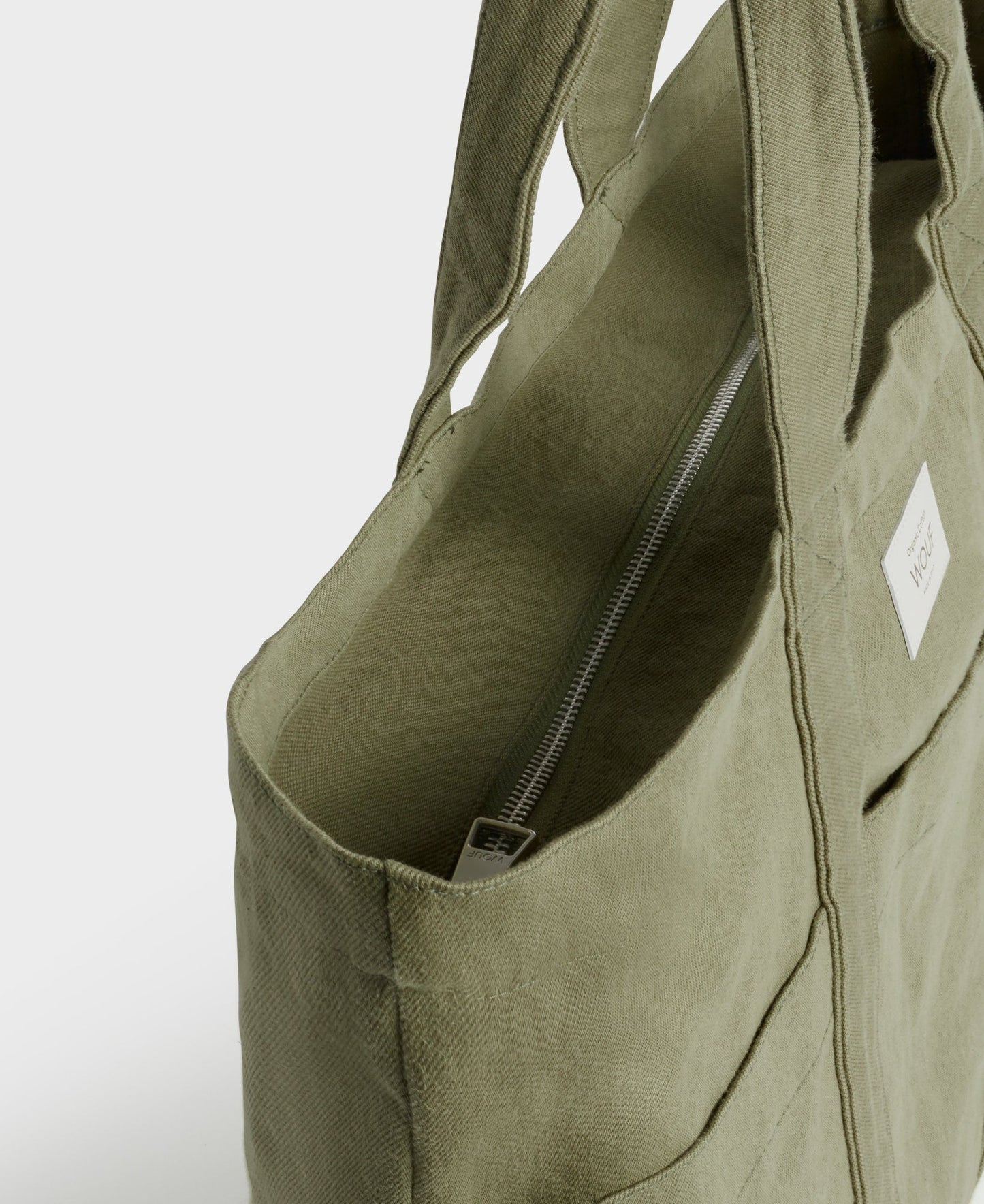 Sac cabas en coton bio | kaki "sunset tote bag"