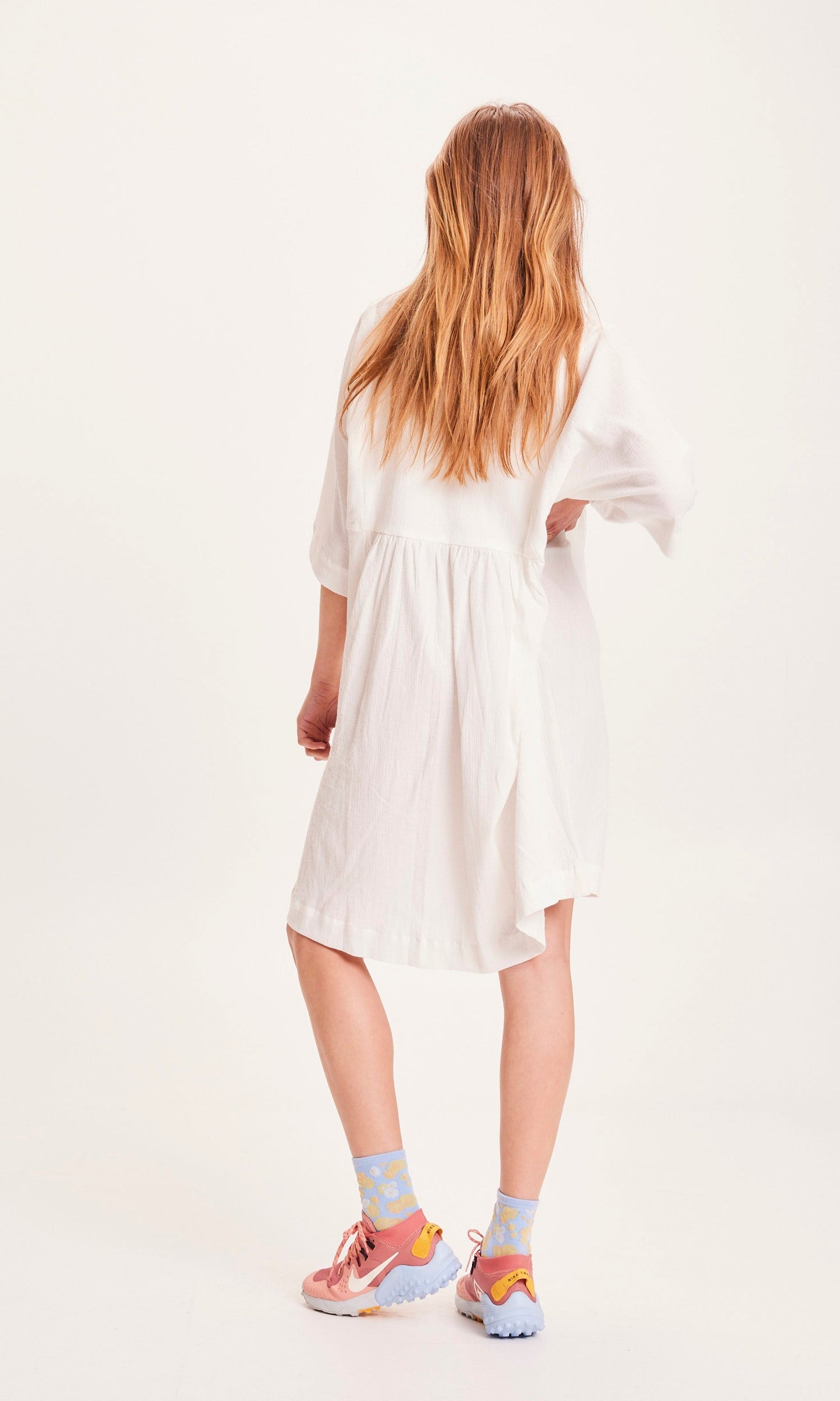 Robe blanche en coton bio - Heather snow white