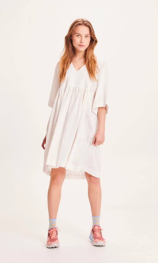 Robe blanche en coton bio - Heather snow white