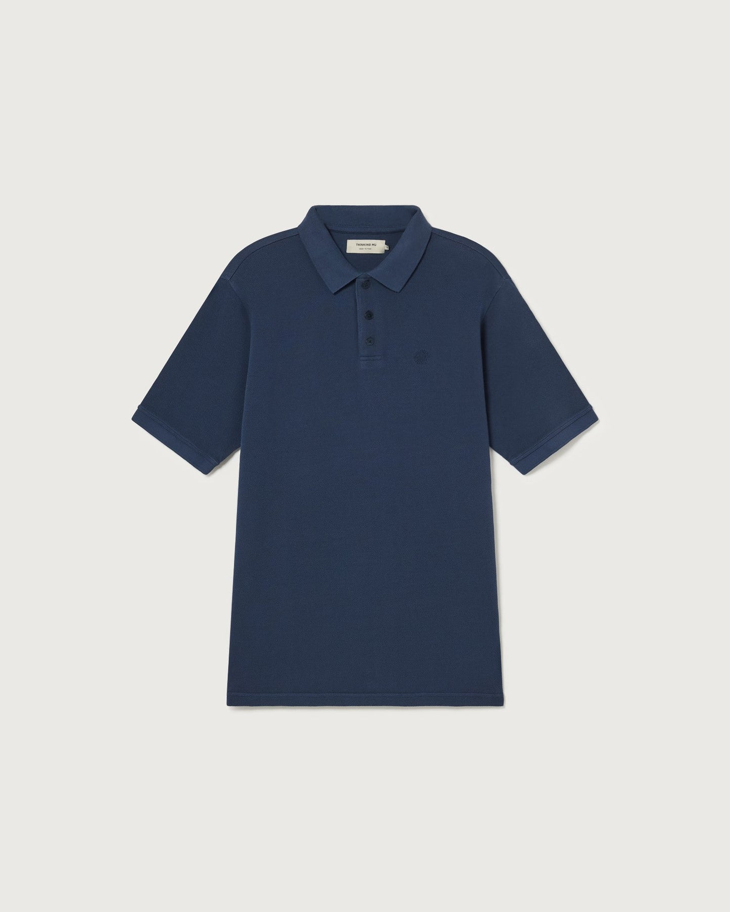 Polo manches courtes en coton bio | marine "navy sun polo"