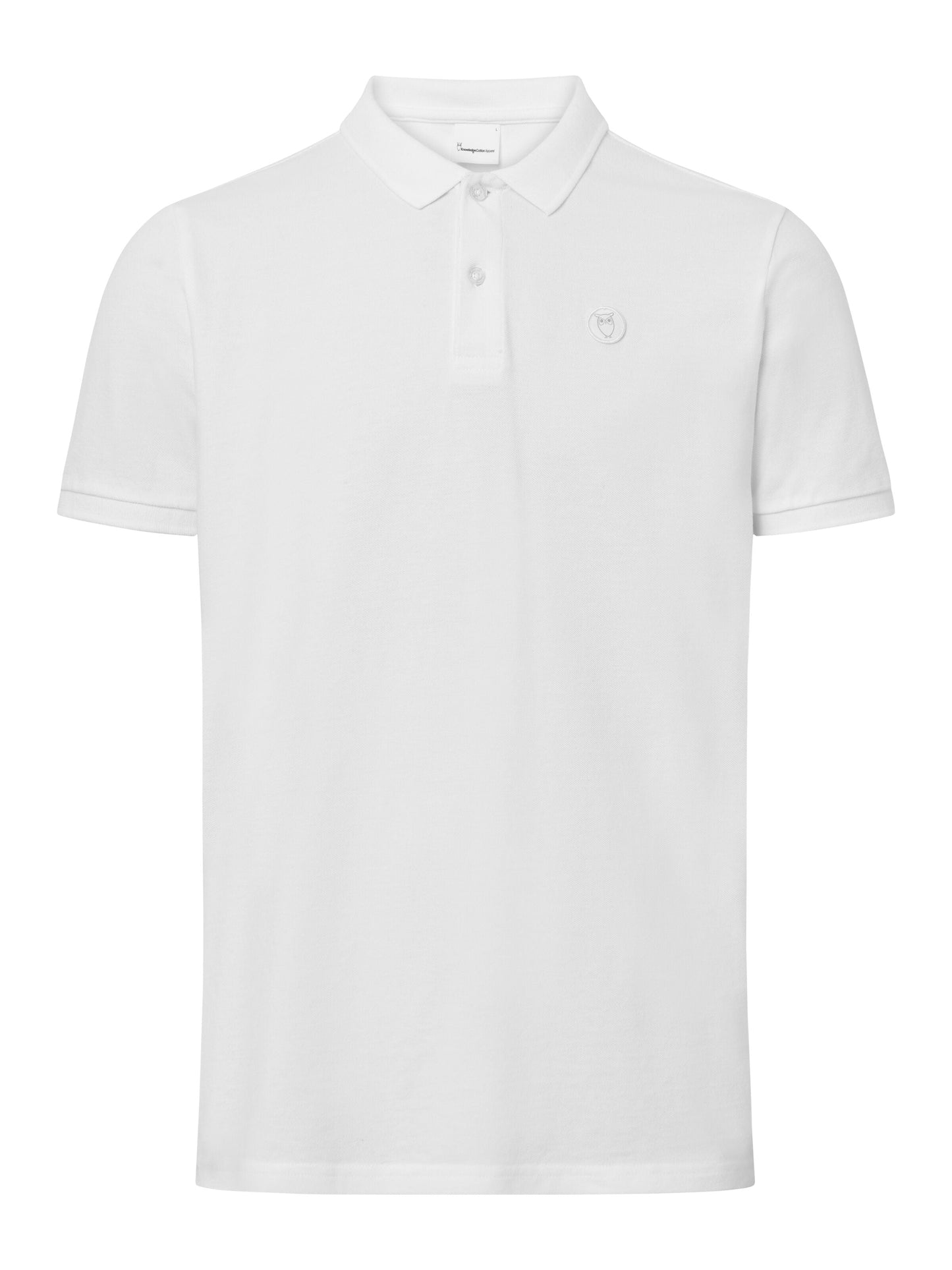 Polo pique blanc en coton bio - rowan