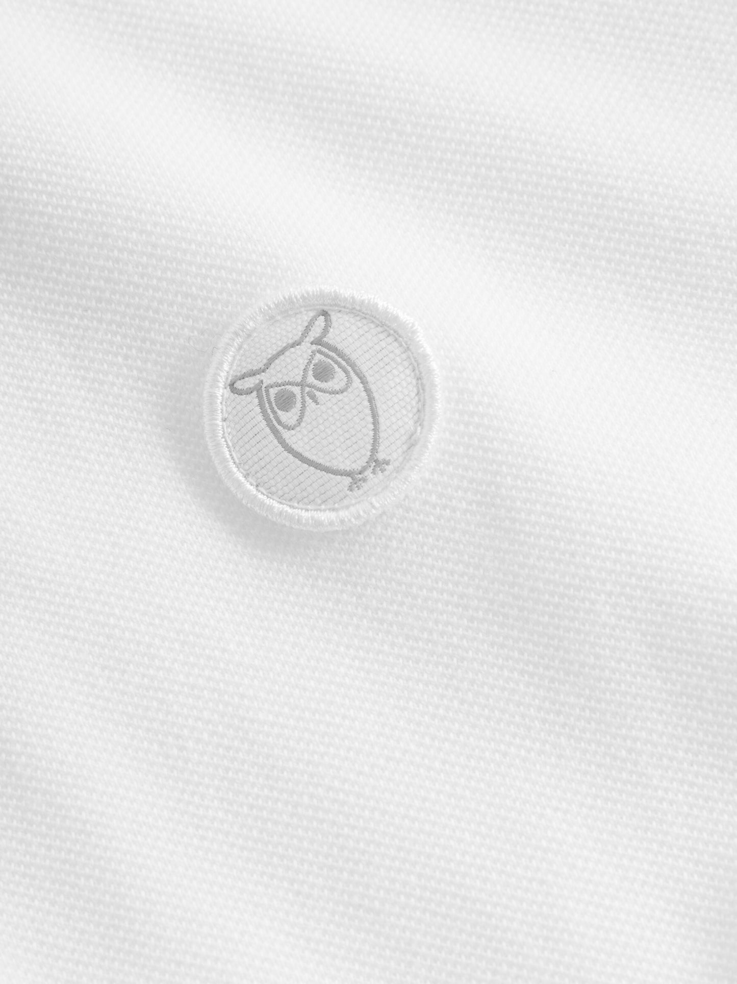 Polo pique blanc en coton bio - rowan