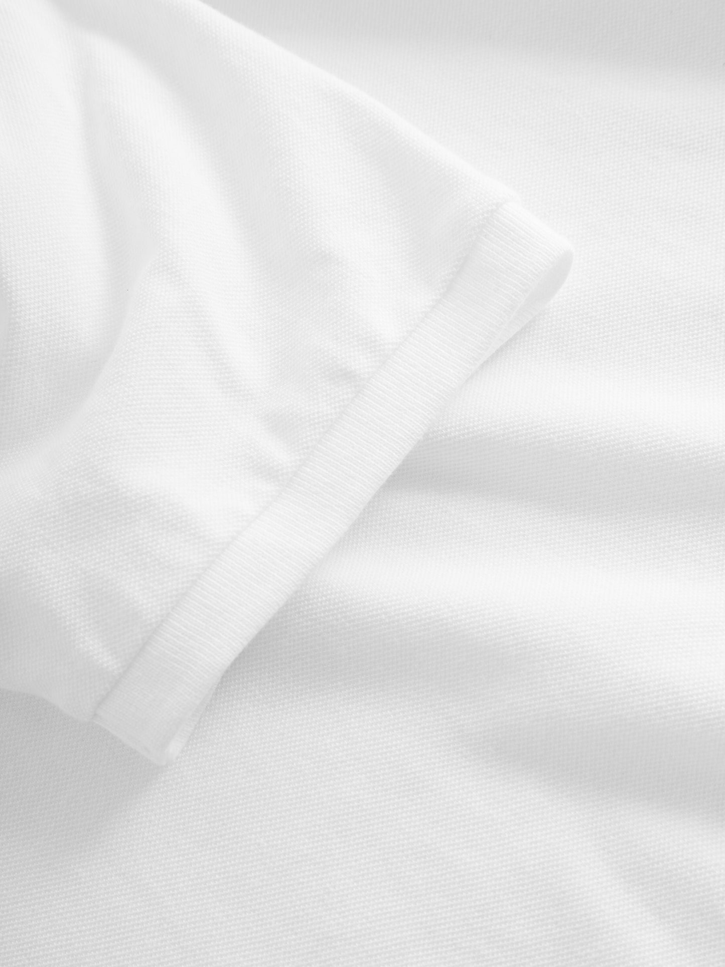 Polo pique blanc en coton bio - rowan