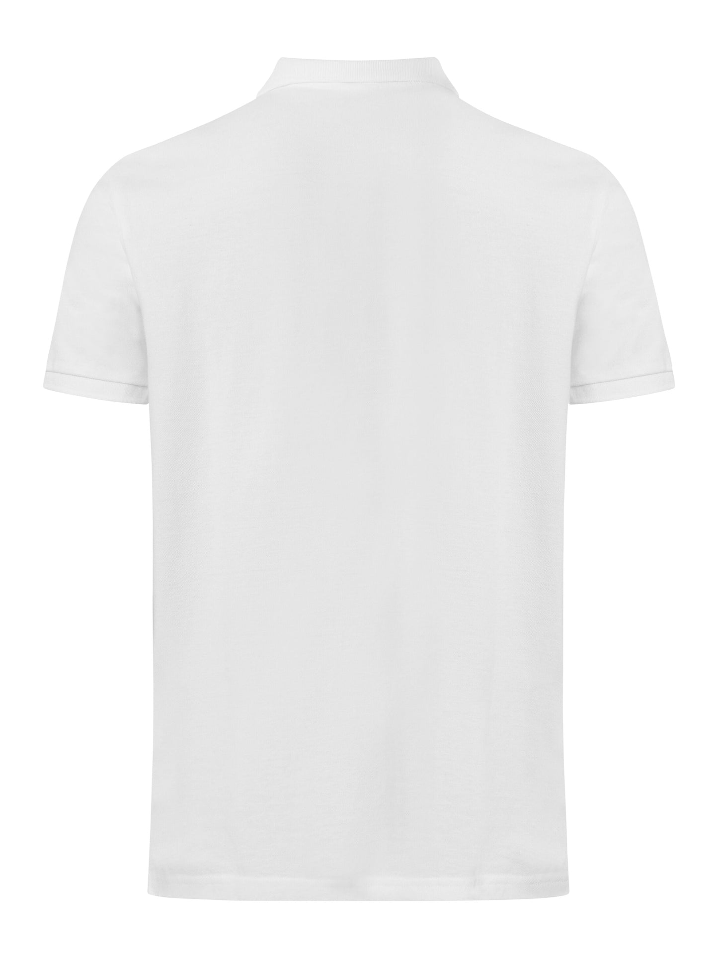 Polo pique blanc en coton bio - rowan