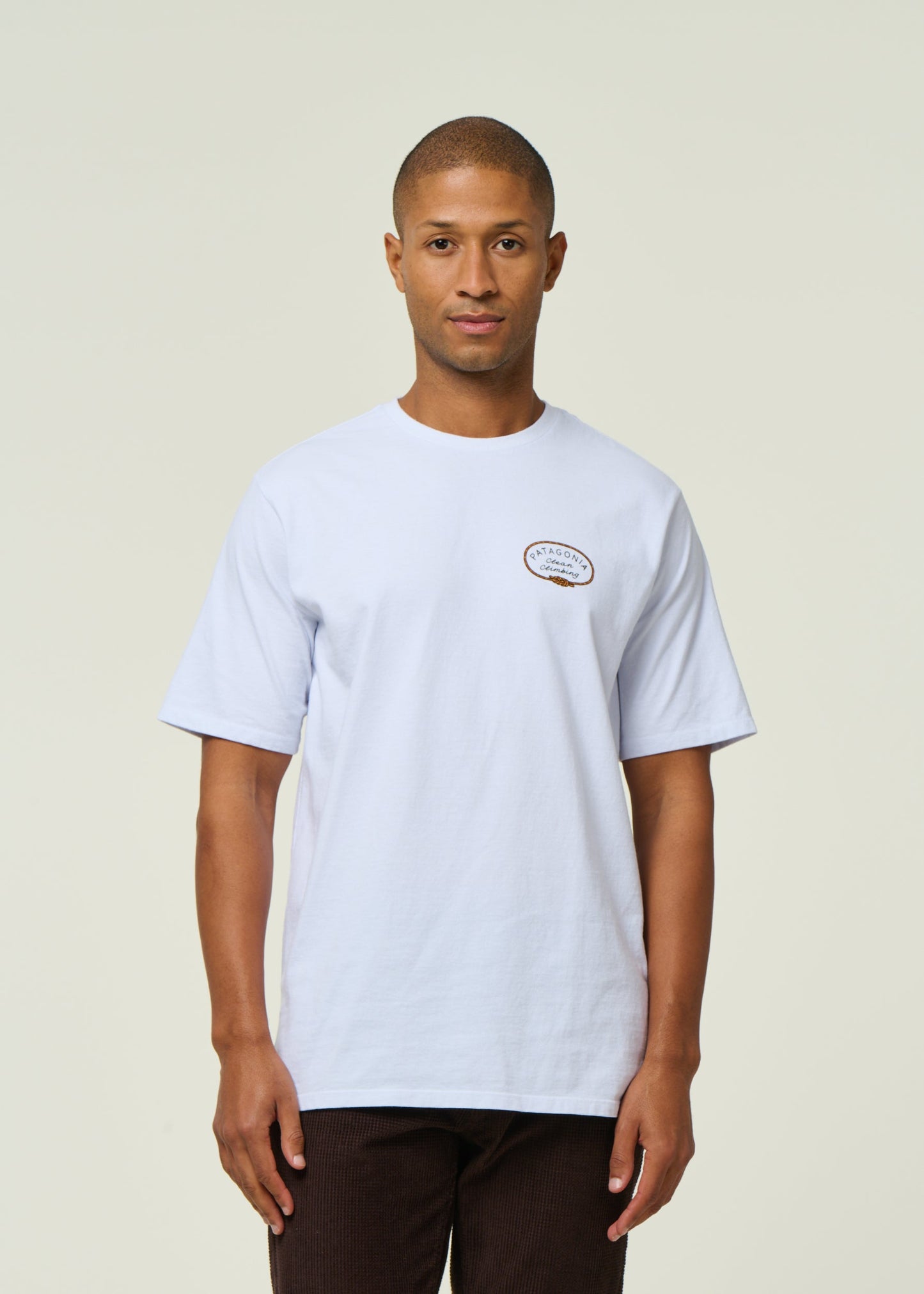 T-shirt en matières recyclées | blanc "m's clean climb roots responsibili-tee - whi"