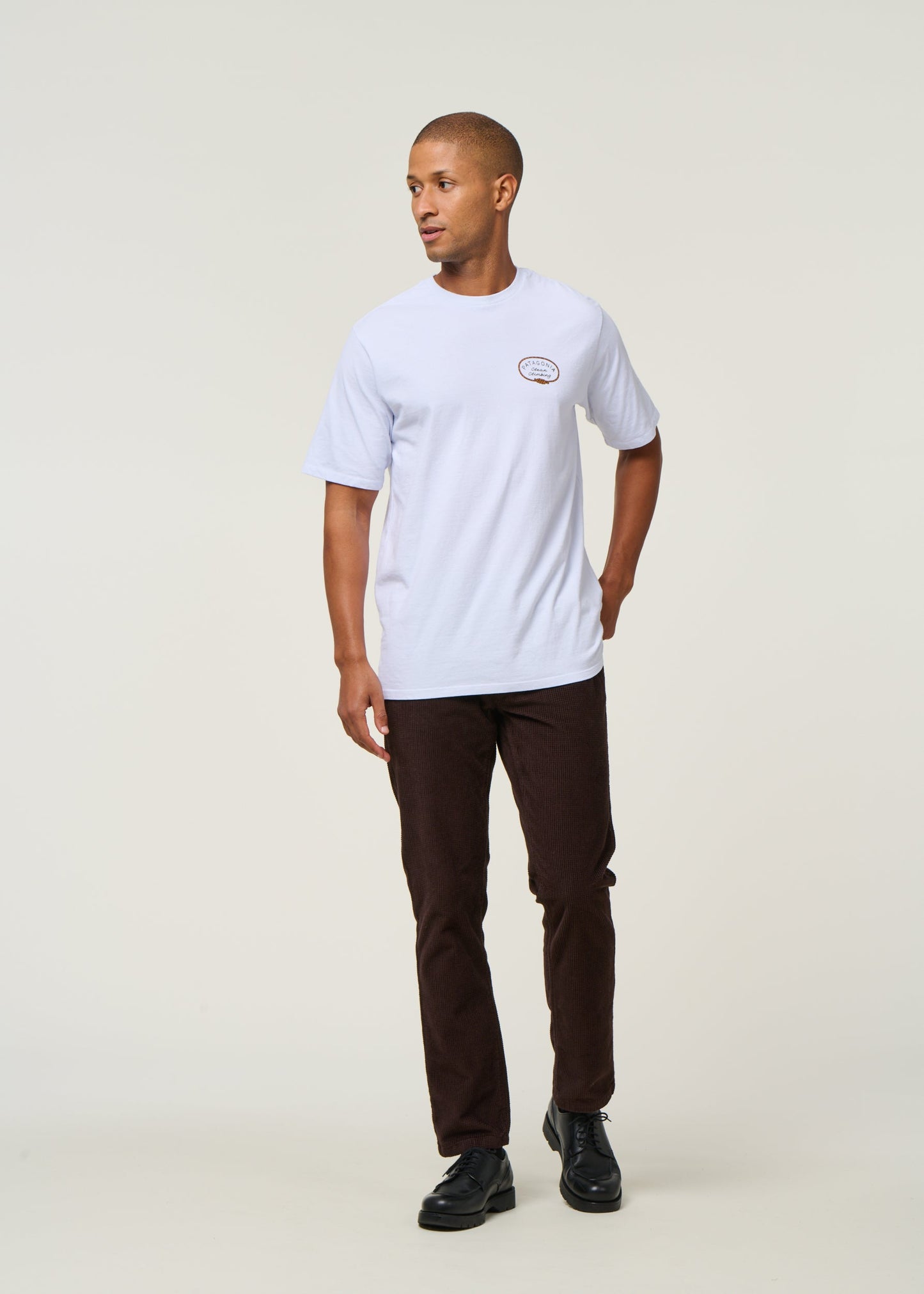 T-shirt en matières recyclées | blanc "m's clean climb roots responsibili-tee - whi"