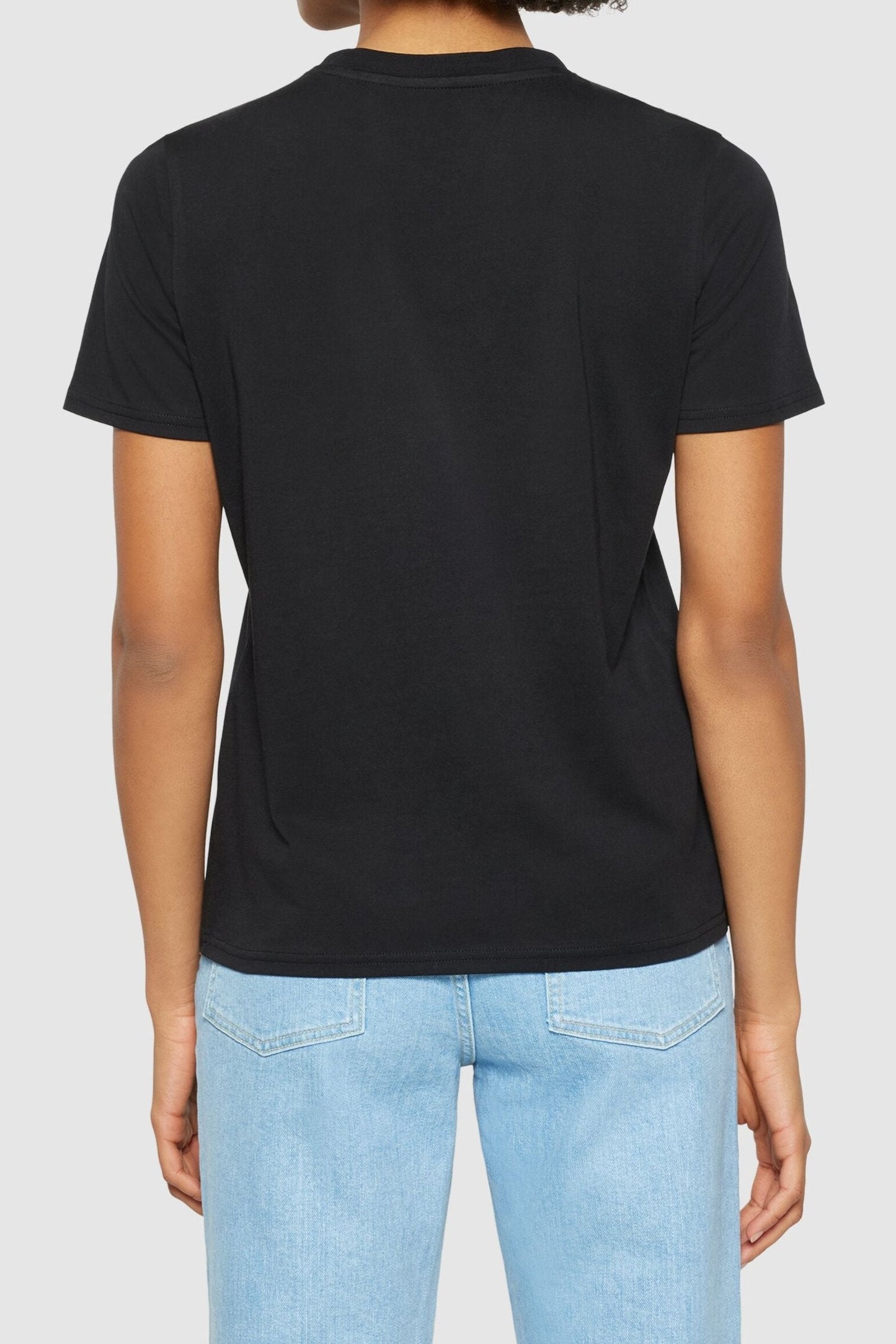T-shirt en coton bio | noir "basic pima cotton t-shirt black jet"