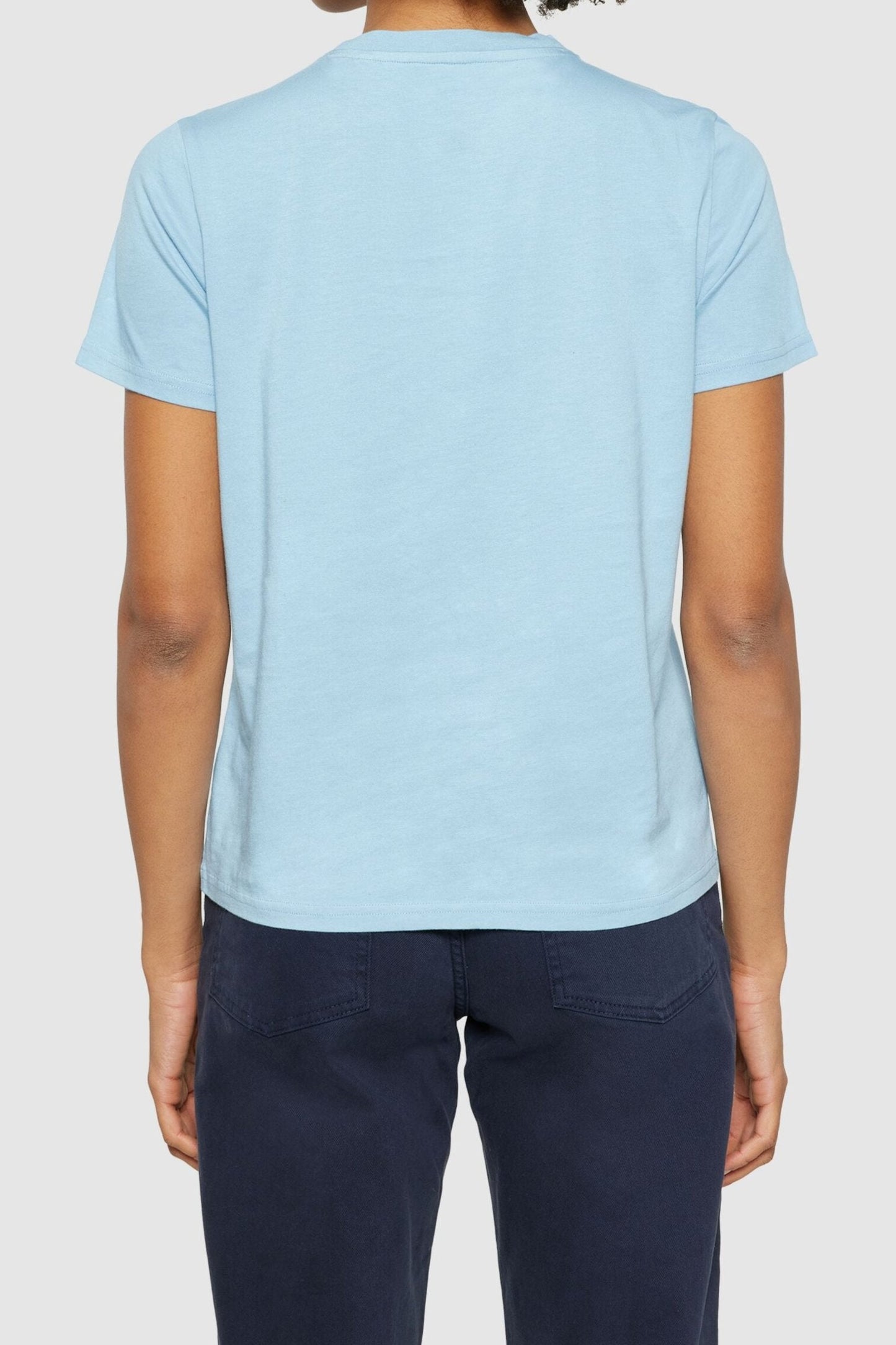 T-shirt en coton bio | bleu "basic pima cotton t-shirt glacier lake"