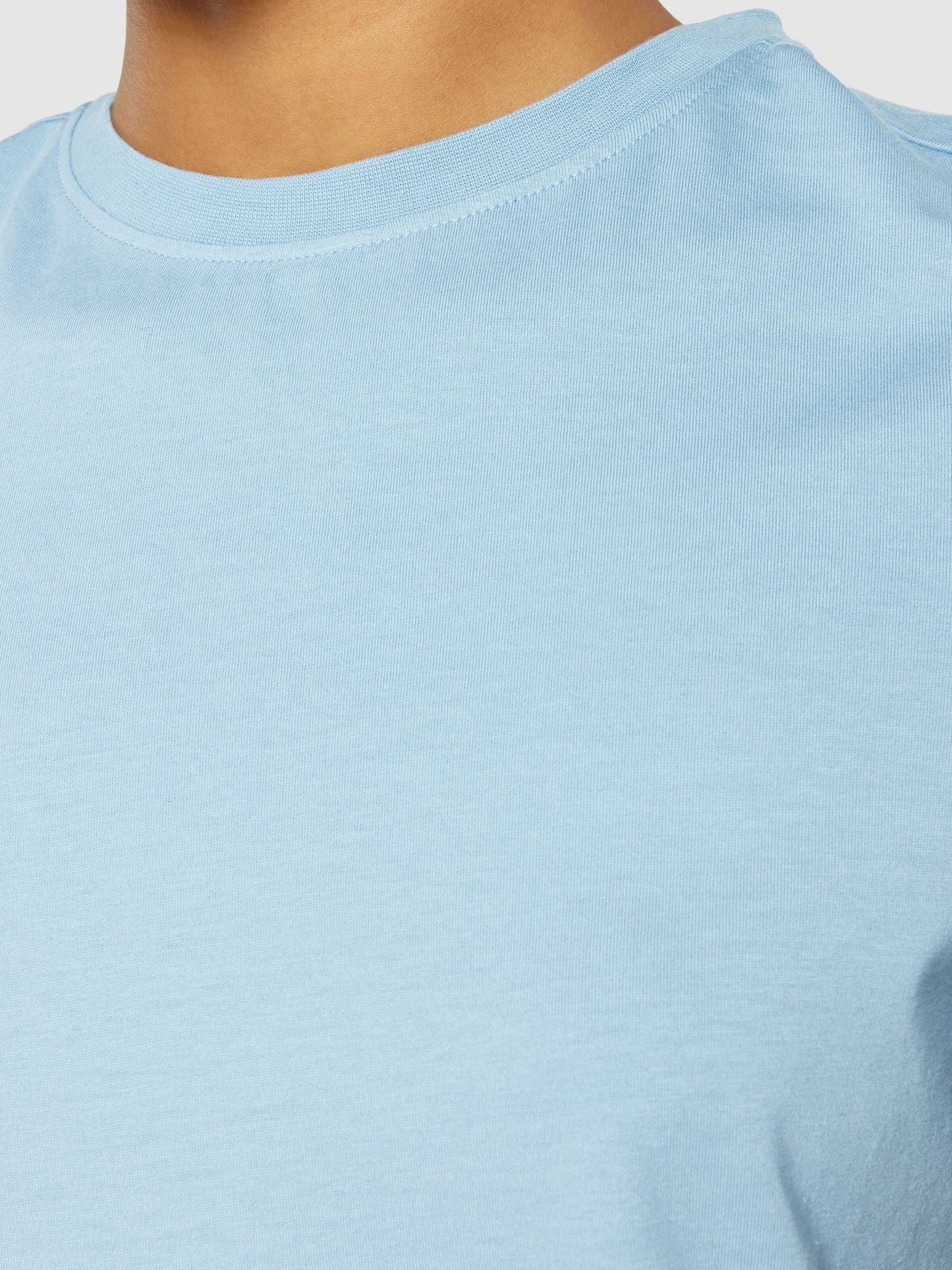 T-shirt en coton bio | bleu "basic pima cotton t-shirt glacier lake"