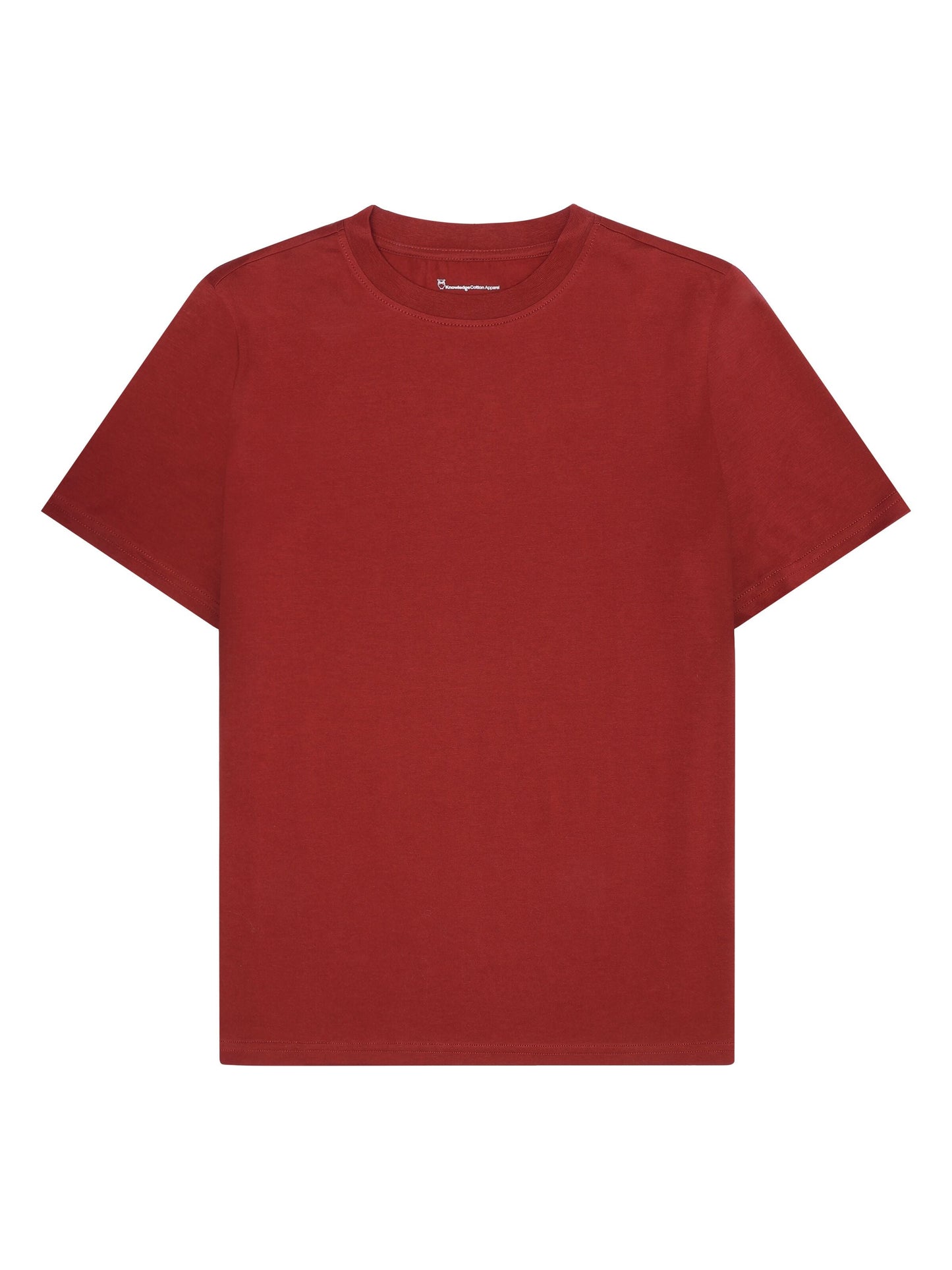 T-shirt en coton bio | rouge "basic pima cotton t-shirt fired brick"