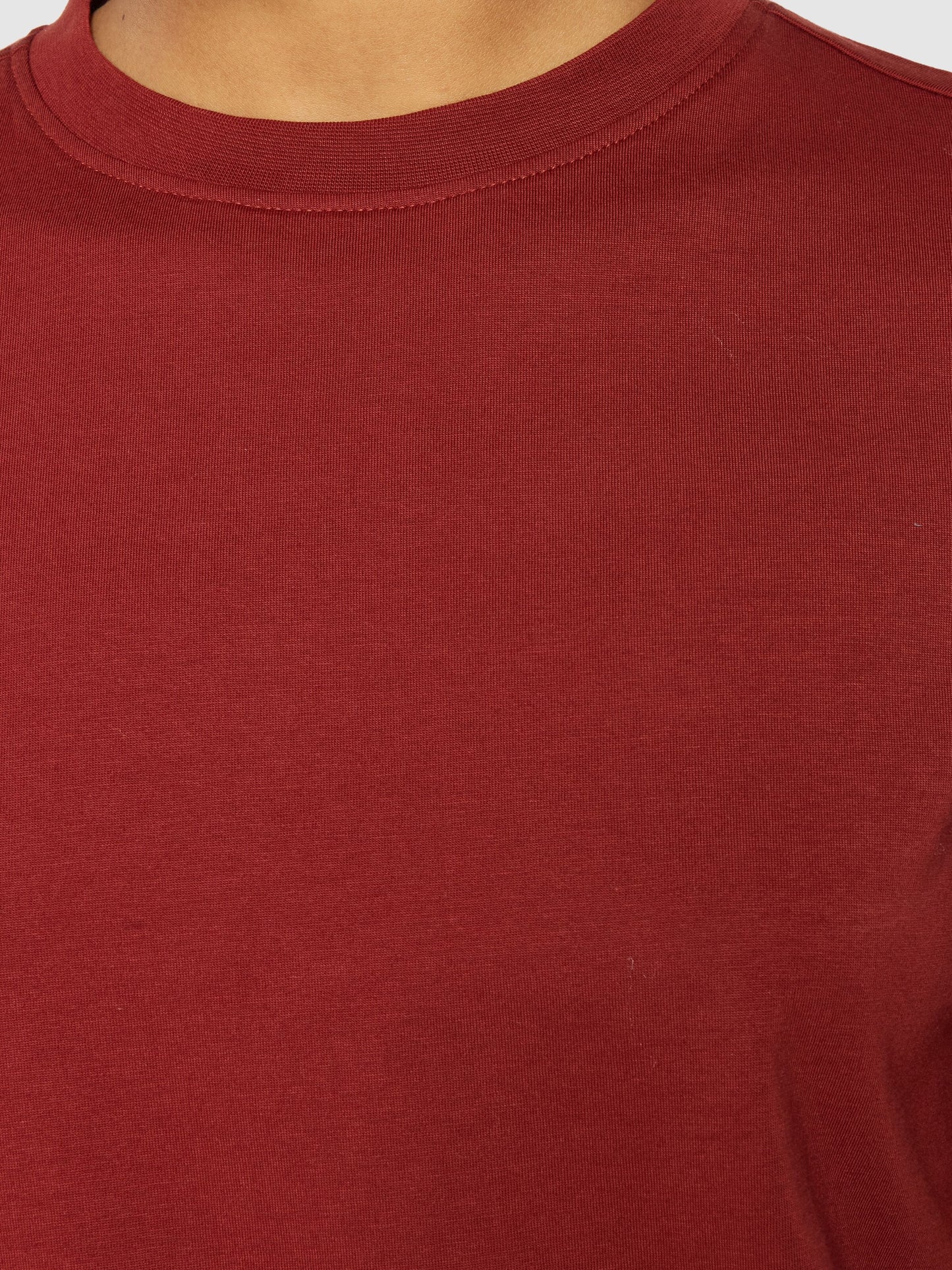 T-shirt en coton bio | rouge "basic pima cotton t-shirt fired brick"