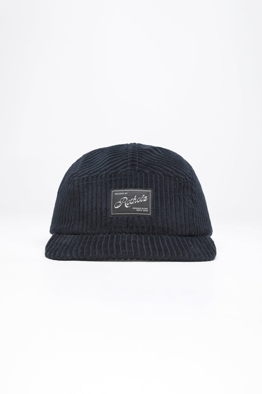 Casquette velours en coton bio | marine "cord 5-panel cap deep navy"