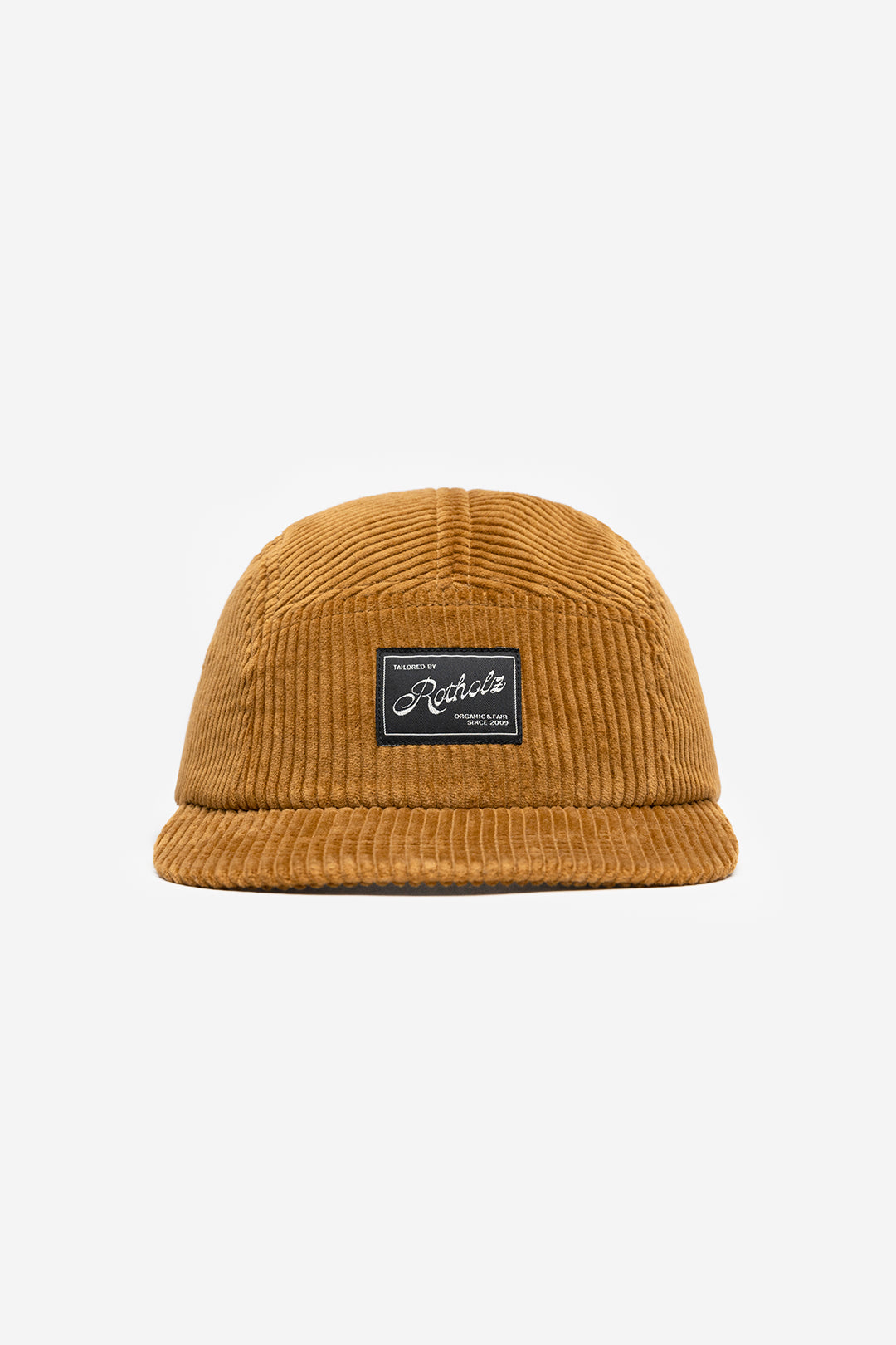 Casquette velours en coton bio | camel "cord 5-panel cap deep toffee"