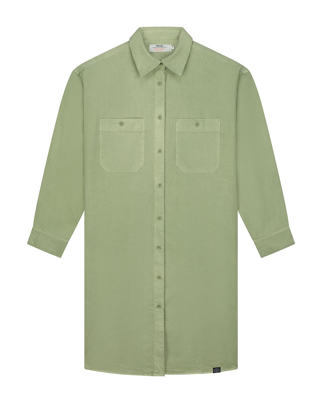 Robe chemise en tencel | Vert "sadie dress sage green"