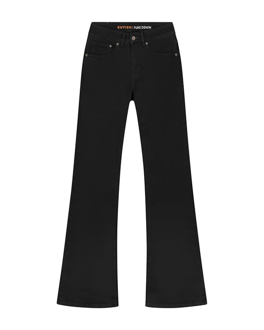 Jean bootcut en tencel | noir "amy bootcut forever black forever"