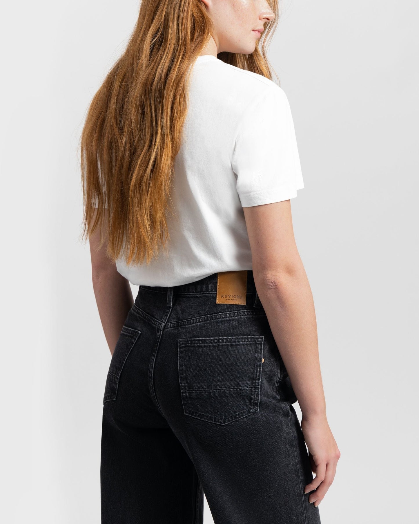 Jean ample en coton bio | noir "harper loose flare vintage black"