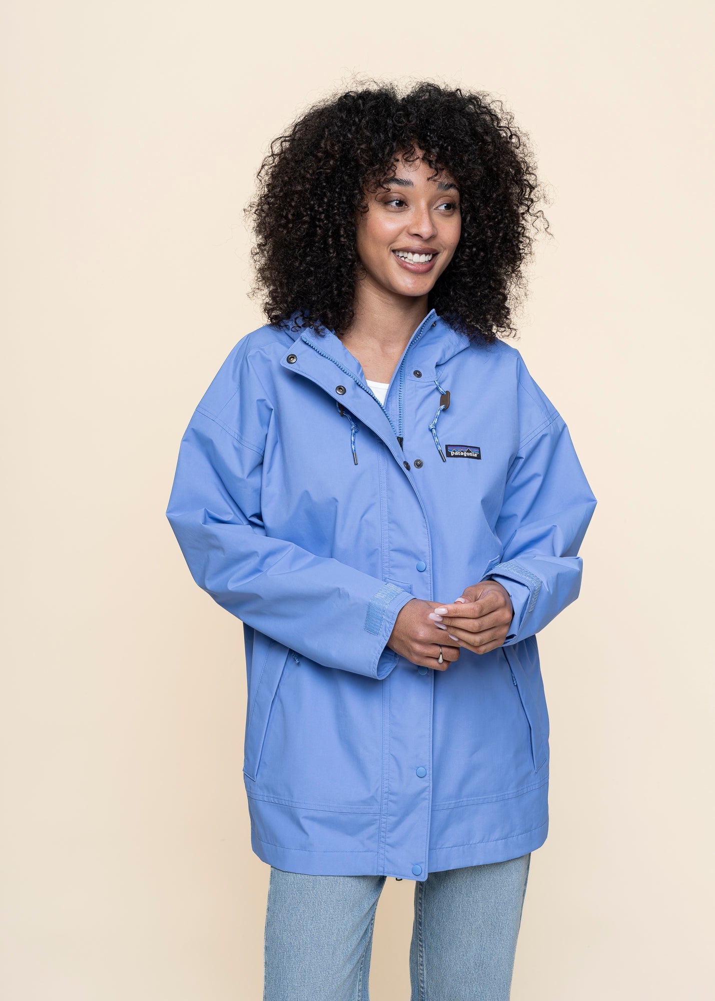 Imperméable en matière recyclée | bleu "outdoor everyday rain jkt - abundant blue"