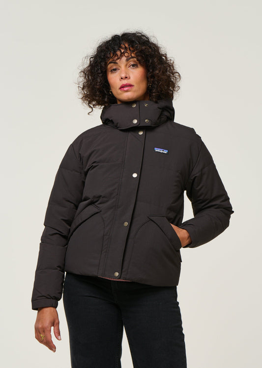 Doudoune à capuche amovible noire en recyclé - Downdrift Jkt black