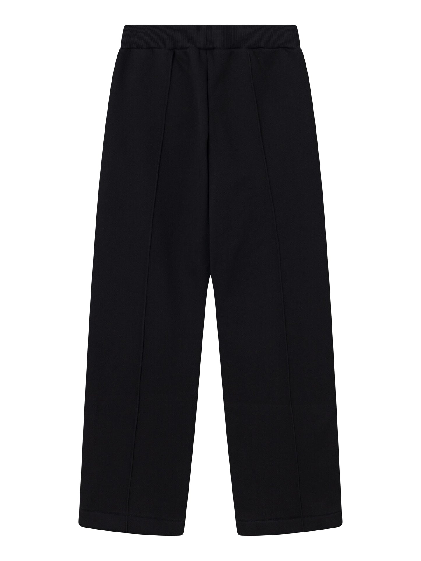 Pantalon jogging en coton bio | noir "posey wide elastic pants black jet"