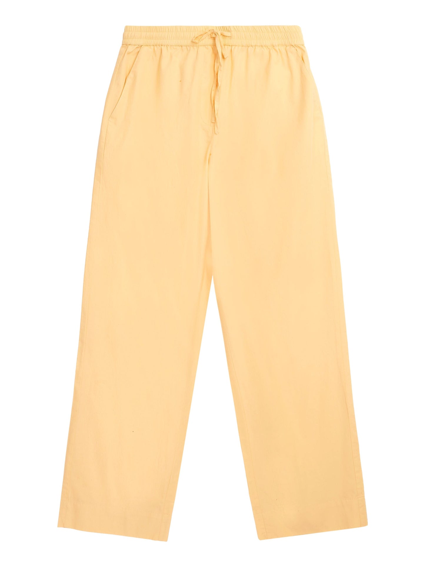 Pantalon ample en coton bio | Jaune "chloe barrel high-rise poplin impala"