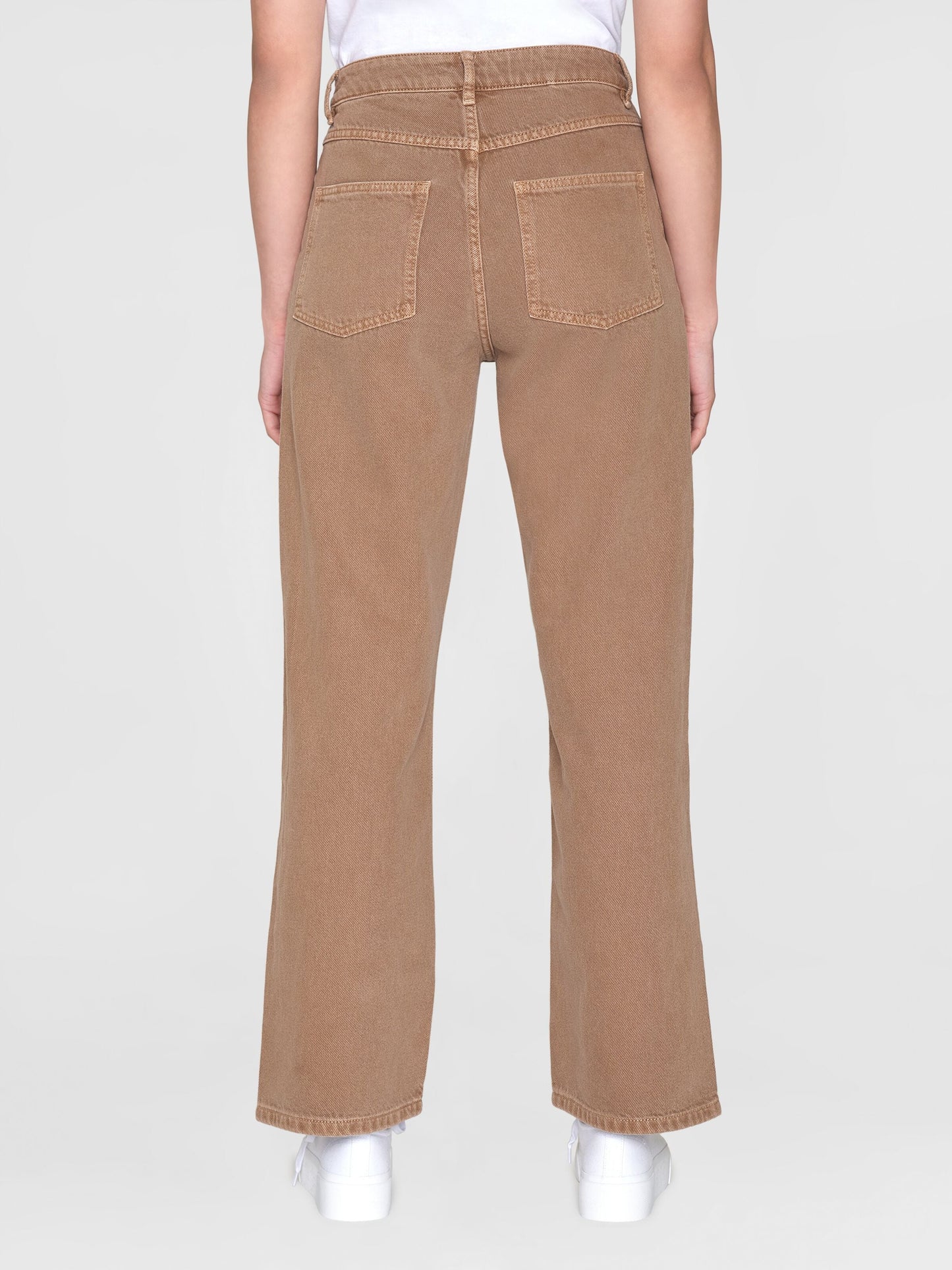 Jean droit en coton bio | Marron "gale straight mid-rise twill 5-pocket tiramisu"