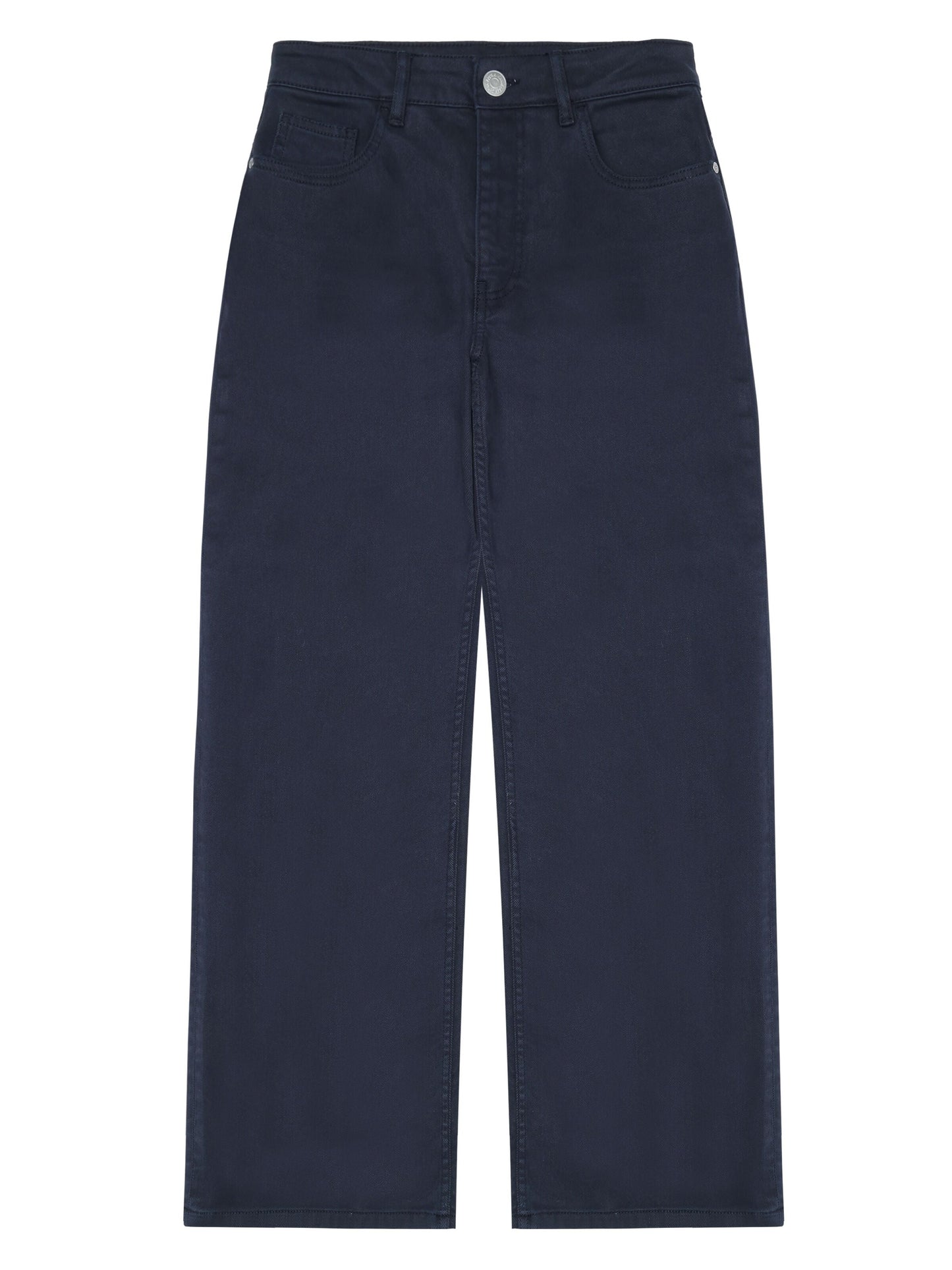 Pantalon droit en coton bio | marine "gale straight twill 5-pocket pants night sky"