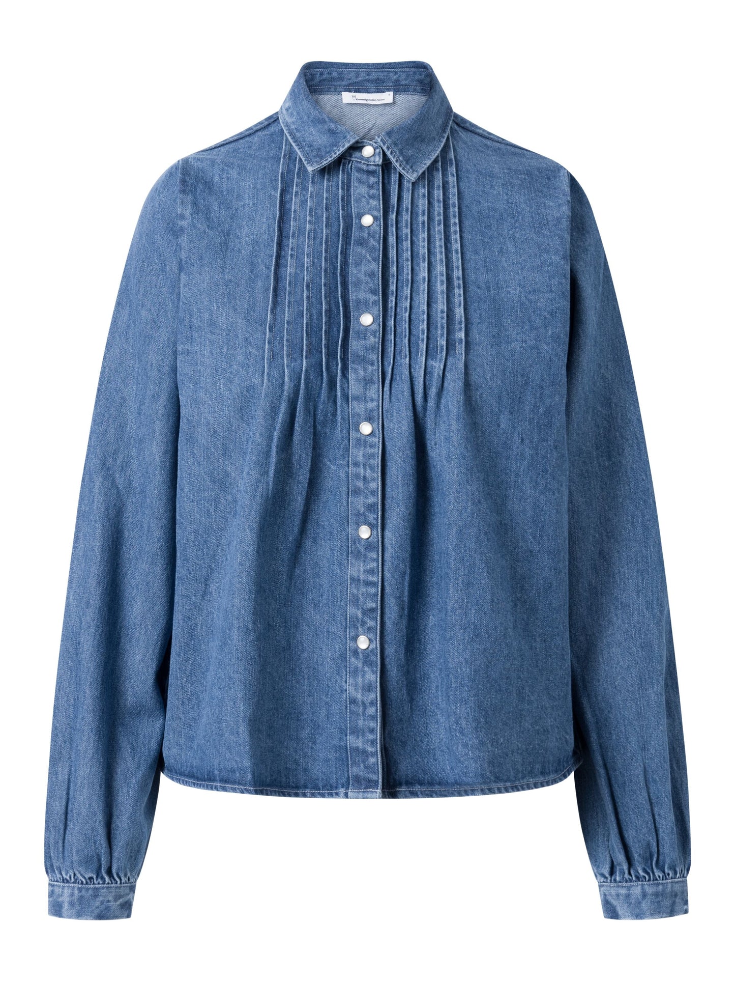 Chemise en jean en coton bio | Bleu jean "denim a-shape shirt vintage indigo"