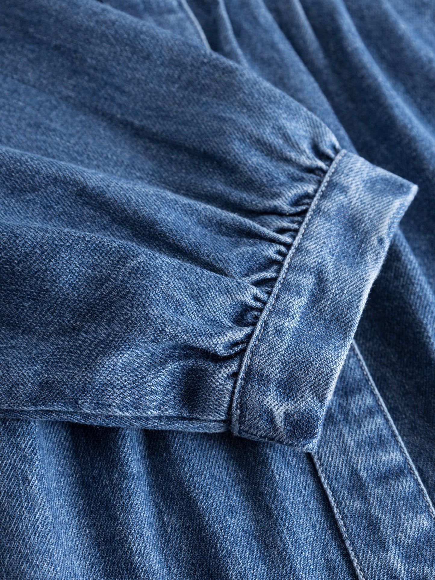Chemise en jean en coton bio | Bleu jean "denim a-shape shirt vintage indigo"