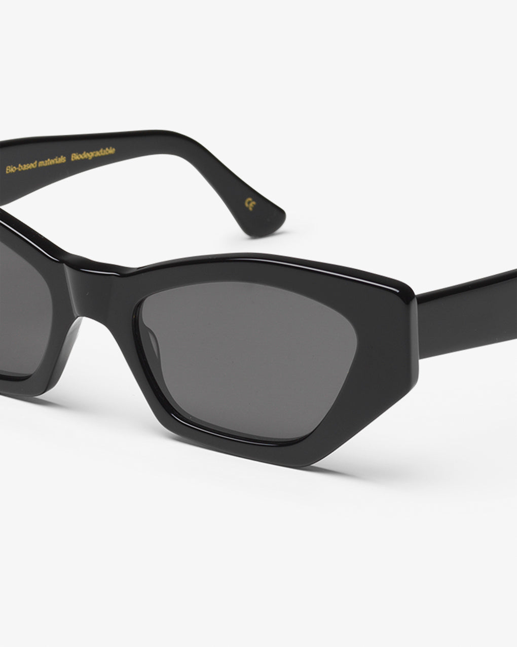 Lunettes de soleil en acetate biodegradable | noir "07 deep black solid black"