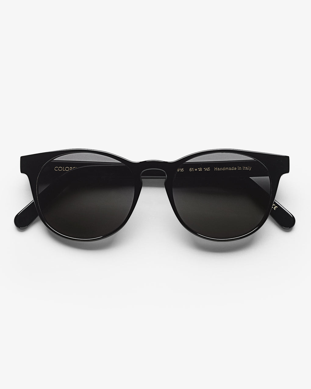 Lunettes de soleil en acetate biodegradable - 15 deep black solid black