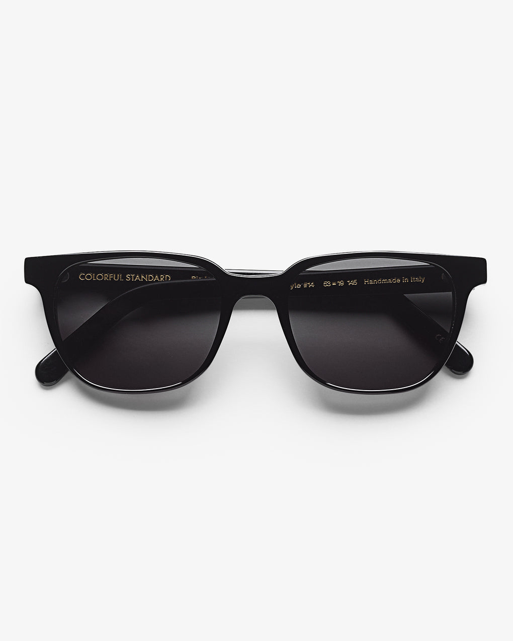 Lunettes de soleil en acetate biodegradable | noir "14 deep black solid black"