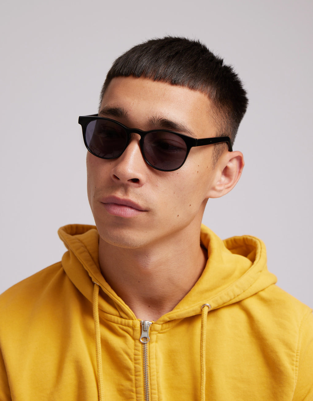 Lunettes de soleil en acetate biodegradable - 15 deep black solid black