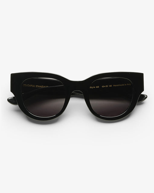Lunettes de soleil en acetate biodegradable | noir "06 deep black solid black"