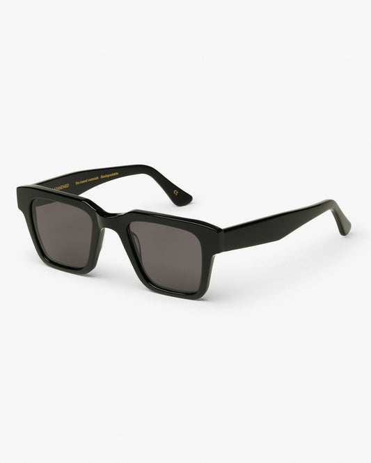 Lunettes de soleil en acetate biodegradable - Sunglass 03 deep black solid / black