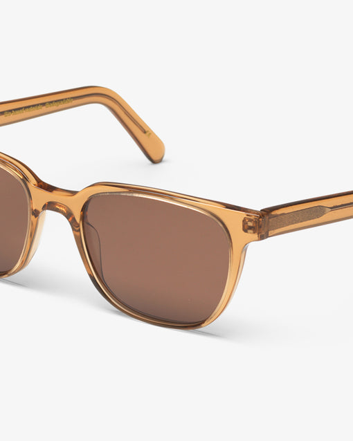 Lunettes de soleil en acetate biodegradable | camel "14 sahara camel brown"