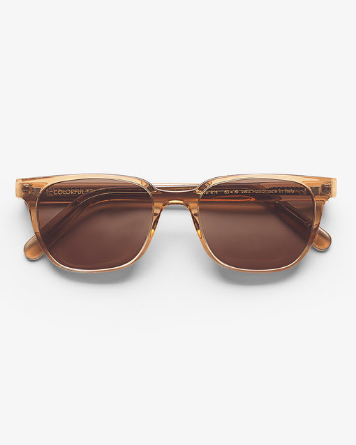 Lunettes de soleil en acetate biodegradable | camel "14 sahara camel brown"