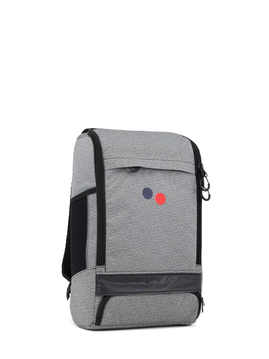Sac à dos gris et noir en plastique recyclé - cubik medium