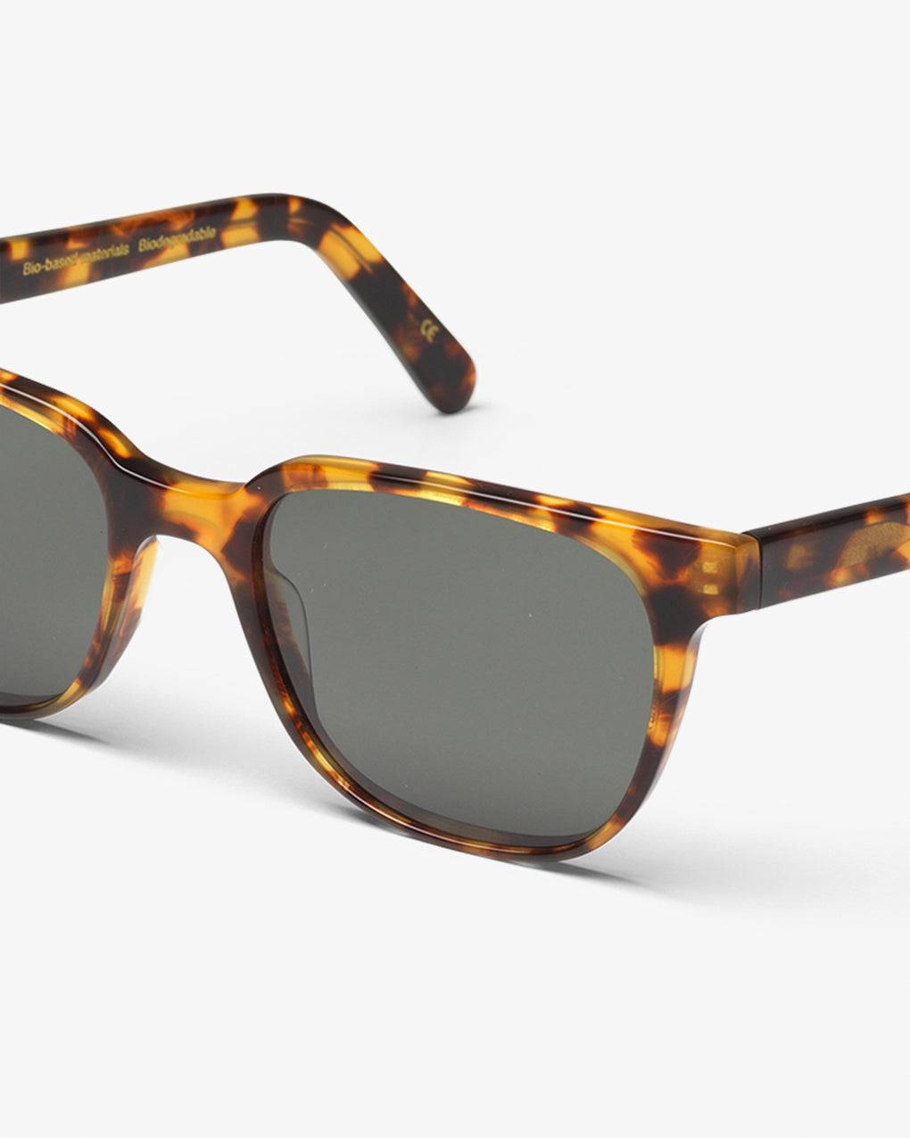 Lunettes de soleil en acetate biodegradable | marron "14 classic havana green"