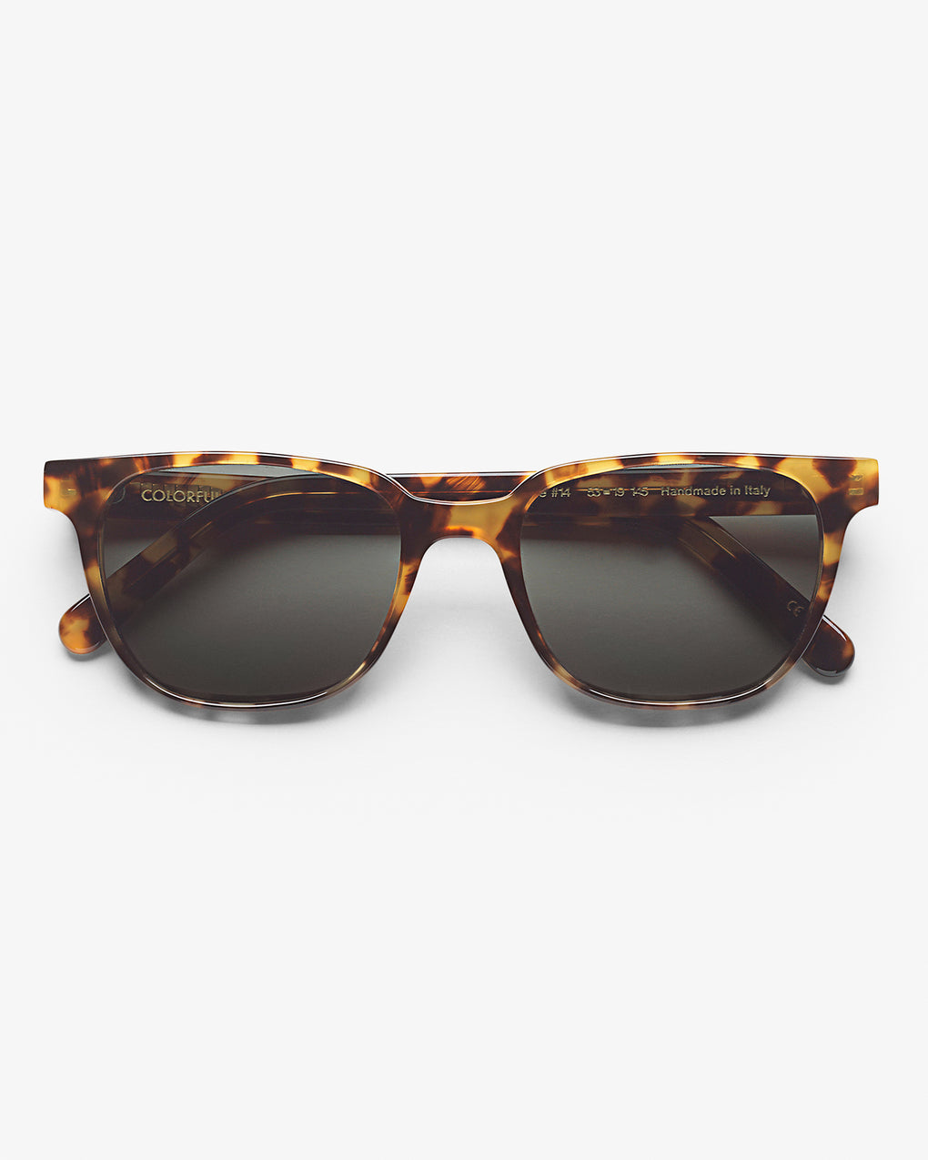 Lunettes de soleil en acetate biodegradable | marron "14 classic havana green"