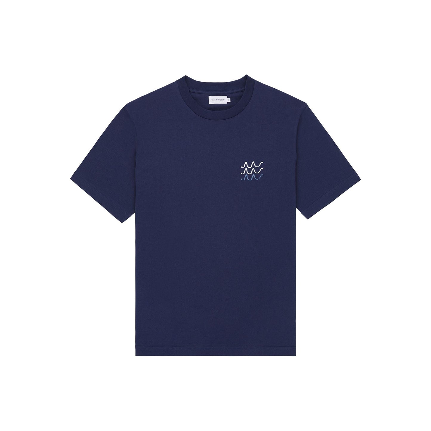 T-shirt imprimé en coton bio | marine "navy rolls tee"