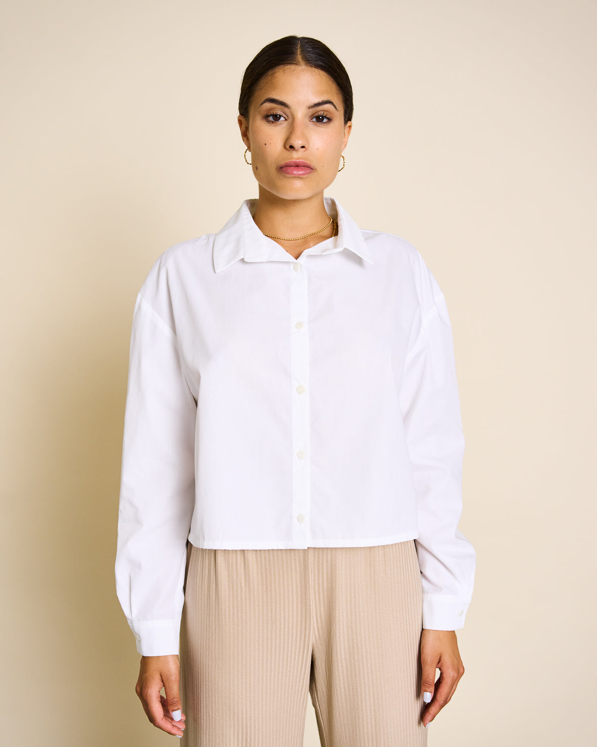 Chemise blanche en coton bio - MEDA white