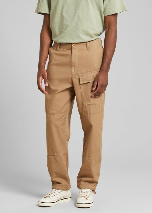 Pantalon cargo en coton bio | Beige "cargo pants dokkas canvas kelp beige"