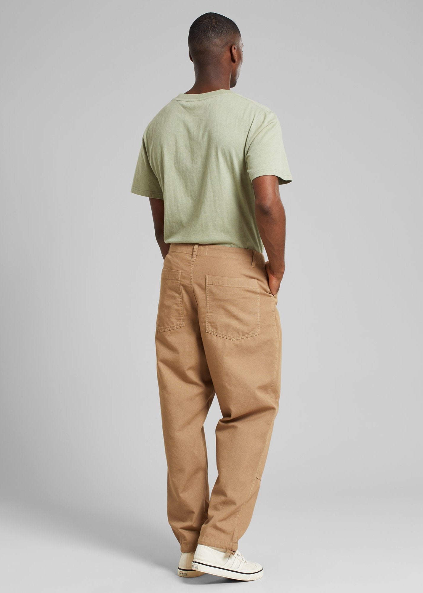 Pantalon cargo en coton bio | Beige "cargo pants dokkas canvas kelp beige"