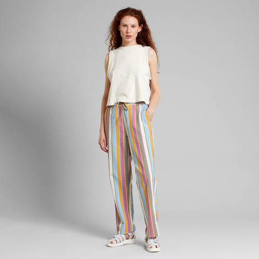 Pantalon en seersucker coton bio | Multicolore "pants gimo club stripe multi color"