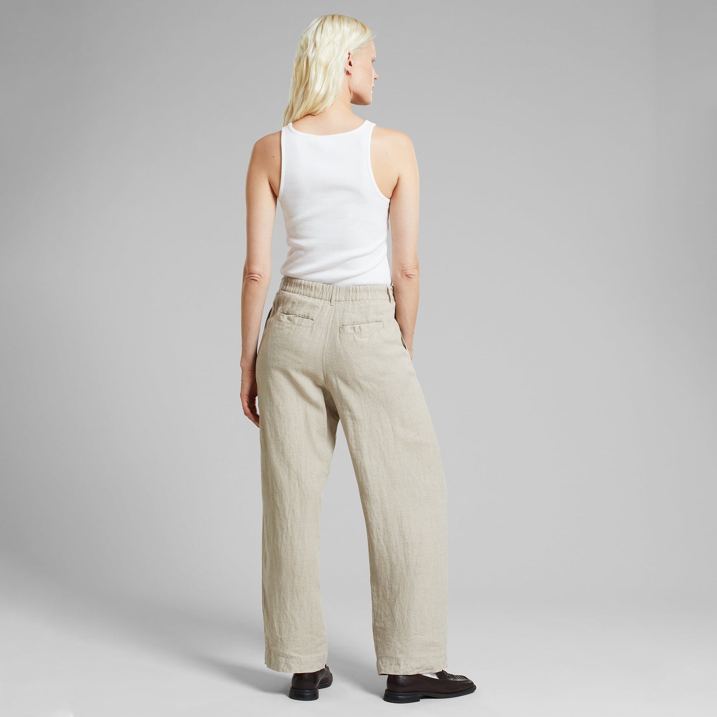 Pantalon ample en lin | écru "pants vickleby linen ecru"