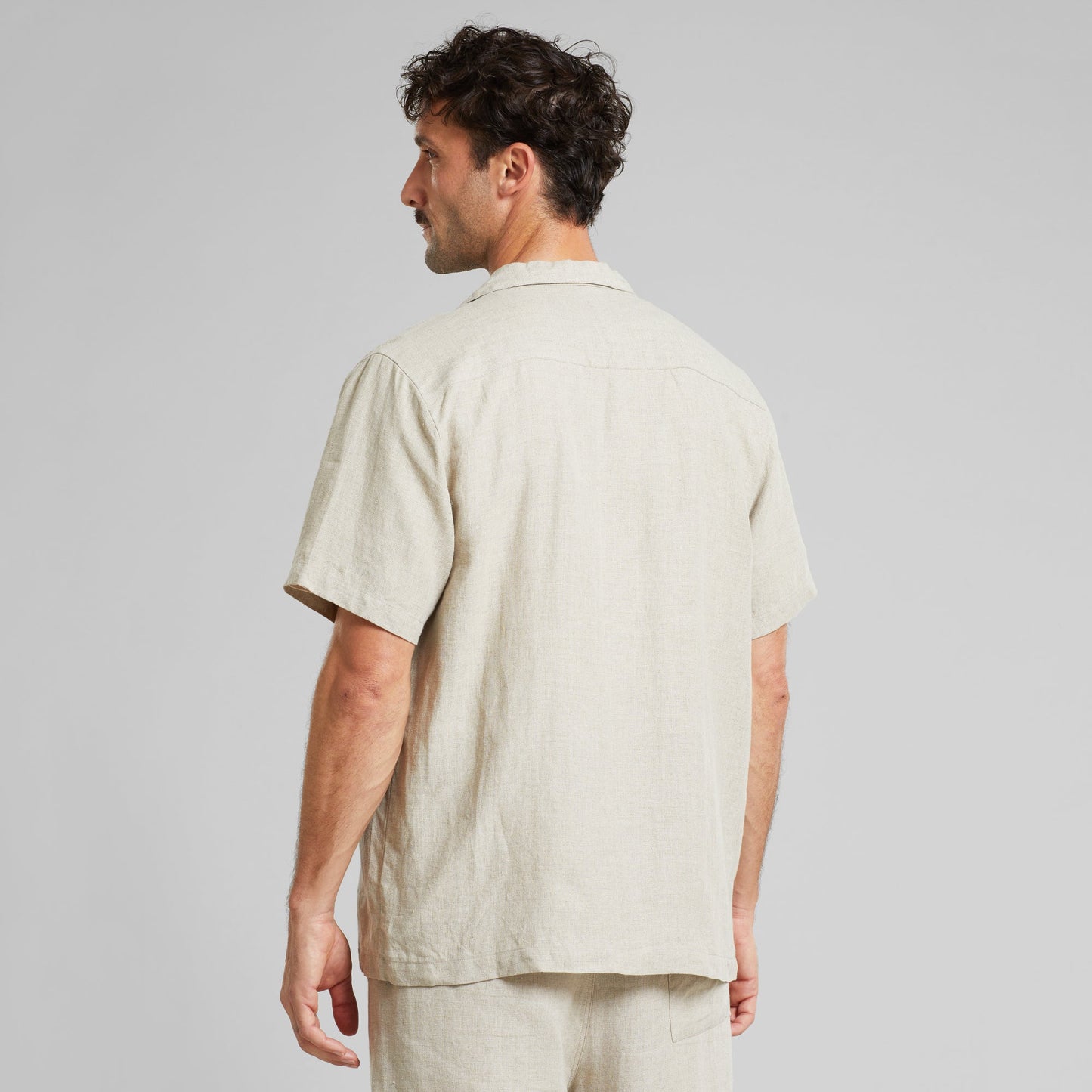 Chemisette brodée en lin | beige "shirt marstrand linen emb ecru"