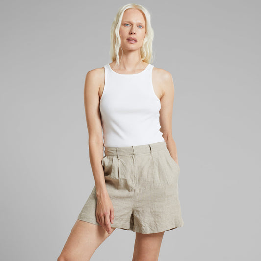 Short en lin | écru "shorts djupvik linen ecru"