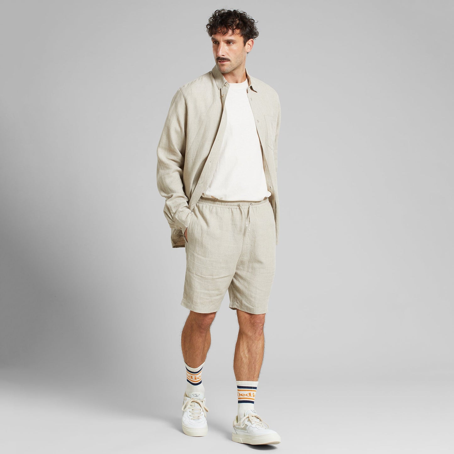Short en lin | beige "shorts vejle linen ecru"